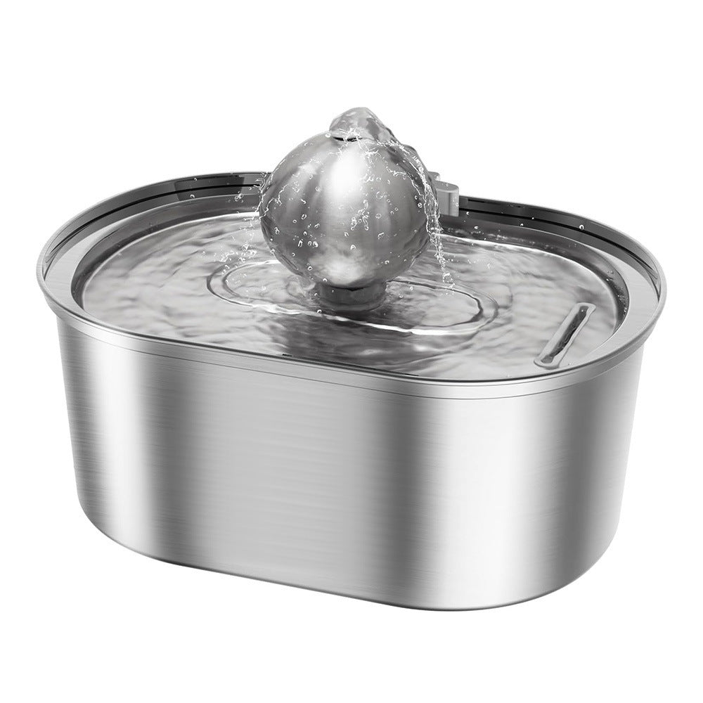 PawVortex 50 States Stainless Steel Pet Water Fountain – 3.2L Cat & Dog Fountain