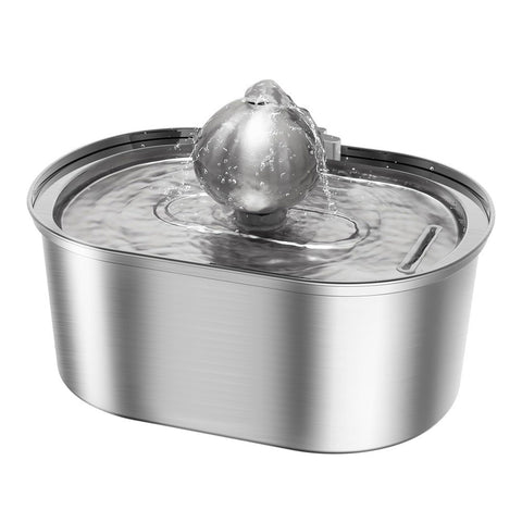 PawVortex 50 States Stainless Steel Pet Water Fountain – 3.2L Cat & Dog Fountain