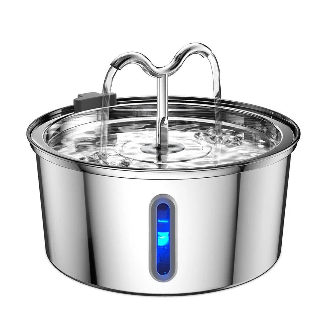 PawVortex 50 States Stainless Steel Pet Water Fountain – 3.2L Cat & Dog Fountain