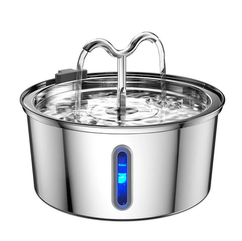 PawVortex 50 States Stainless Steel Pet Water Fountain – 3.2L Cat & Dog Fountain