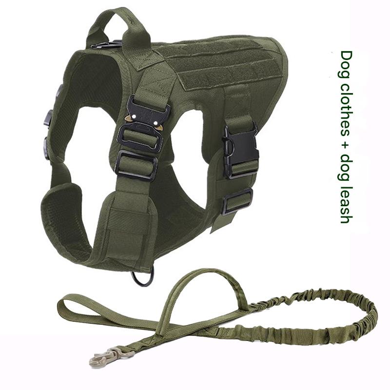 Tactical Dog Backpack – Military-Style Dog Vest with Storage | Adjustable Working Dog Harness with Chest Strap