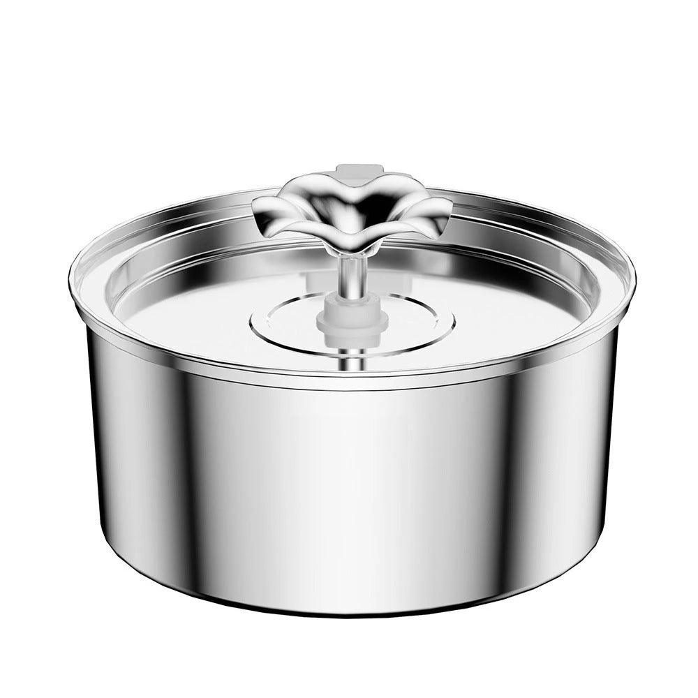 PawVortex 50 States Stainless Steel Pet Water Fountain – 3.2L Cat & Dog Fountain