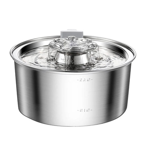 PawVortex 50 States Stainless Steel Pet Water Fountain – 3.2L Cat & Dog Fountain
