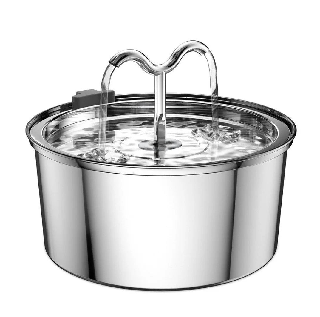 PawVortex 50 States Stainless Steel Pet Water Fountain – 3.2L Cat & Dog Fountain