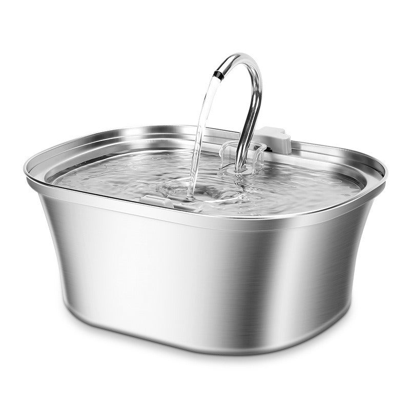 PawVortex 50 States Stainless Steel Pet Water Fountain – 3.2L Cat & Dog Fountain