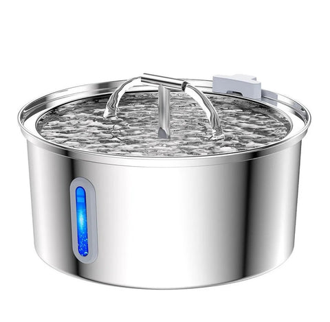 PawVortex 50 States Stainless Steel Pet Water Fountain – 3.2L Cat & Dog Fountain