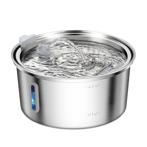 PawVortex 50 States Stainless Steel Pet Water Fountain – 3.2L Cat & Dog Fountain