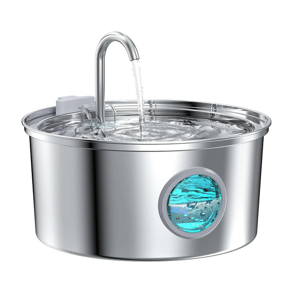 PawVortex 50 States Stainless Steel Pet Water Fountain – 3.2L Cat & Dog Fountain