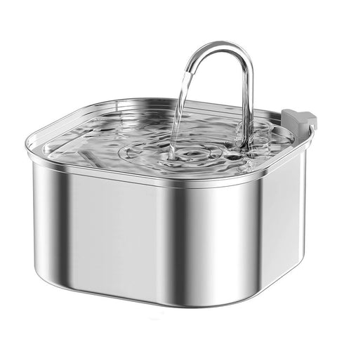 PawVortex 50 States Stainless Steel Pet Water Fountain – 3.2L Cat & Dog Fountain
