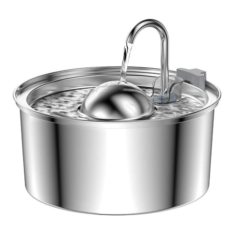 PawVortex 50 States Stainless Steel Pet Water Fountain – 3.2L Cat & Dog Fountain