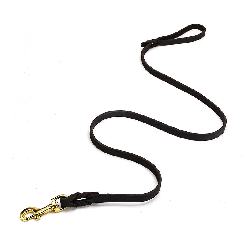 Leather Dog Leash for Large Dogs – German Shepherd & Golden Retriever
