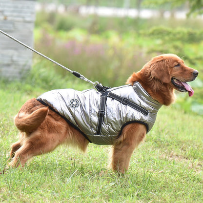 Reflective Cotton Dog Jacket – Warm & Safe Winter Coat for Pets