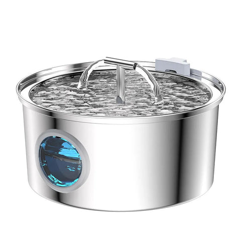 PawVortex 50 States Stainless Steel Pet Water Fountain – 3.2L Cat & Dog Fountain