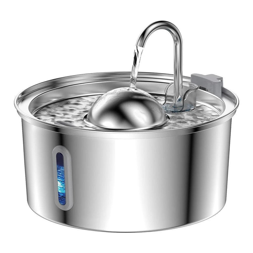 PawVortex 50 States Stainless Steel Pet Water Fountain – 3.2L Cat & Dog Fountain