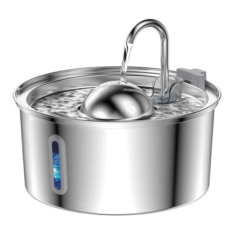 PawVortex 50 States Stainless Steel Pet Water Fountain – 3.2L Cat & Dog Fountain