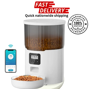 Double Meal Smart Pet Feeder – Programmable & Automatic Feeding for Cats & Dogs