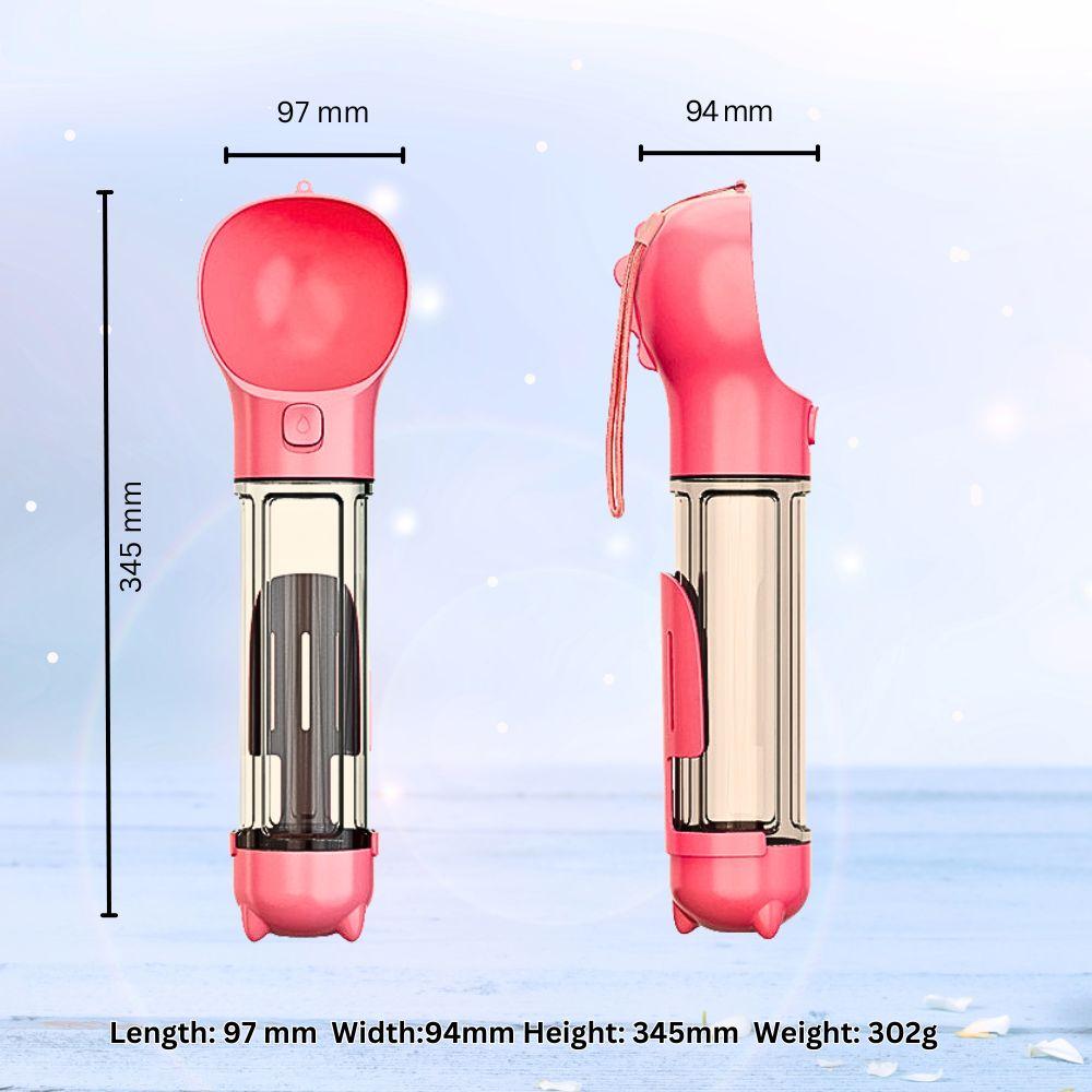 Portable Pet Water Bottle – 2-in-1 Water & Food Cup for Dogs