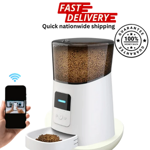 Smart Pet Feeding Bundle – Automatic Pet Feeder + Water Bottle + Drinking Fountain | PawVortex