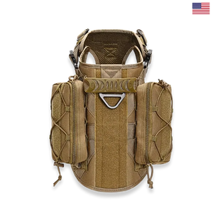 Tactical Dog Vest – 1000D MOLLE Outdoor Harness