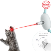 Automatic electric cat laser toy projecting a red dot.