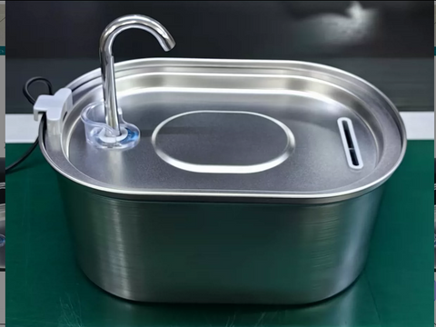 PawVortex 50 States Stainless Steel Pet Water Fountain – 3.2L Cat & Dog Fountain