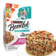 Purina Beneful IncrediBites Salmon, Tomatoes, Carrots & Wild Rice 3-pack wet dog food.