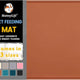 Brown silicone pet mat tray for neat and clean pet feeding stations.