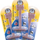 Three-pack of beef flavored Bullibone dog chew toys for medium to large dogs with easy-hold paw pads.