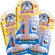 Three-pack of small peanut butter flavored Bullibone toys enhanced with krill oil.