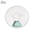 Clear pet feeder with a green base on a white background, featuring the Elite logo