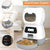 Close-up of a feeder's food storage compartment