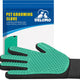 Delomo green pet de-shedding glove brush with silicone tips