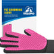 Delomo pink pet grooming glove hair remover for dogs and cats