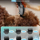 Six sizes of detachable dog clipper guide combs (3mm, 6mm, 10mm, 13mm, 16mm, and 19mm) for pulling-free grooming.