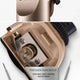 Close-up of pet grooming clipper blade attachment and internal motor drive shaft.