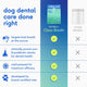 Comparison chart showing Native Pet GutWell Clean Breath vs other brands featuring vet-developed cold-pressed probiotics for dog dental health.