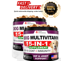 (2 Pack) Dog Multivitamin Chewable with Glucosamine   Dog Vitamins and