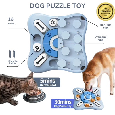 Interactive Dog Toy – Sound-Activated Slow Feeder & Treat Dispenser