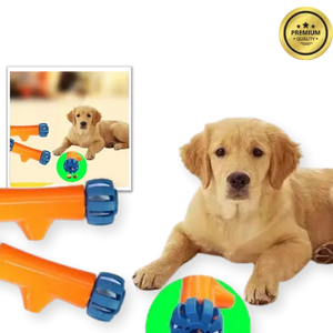 Rubber Dog Chew Toy – Food-Leaking Teether for Puppies & Dogs
