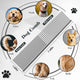 Stainless steel pet grooming comb with wide and dense teeth for dog face ears tail and body