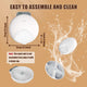 Product dimensions and washable detachable food tray components for Bsemax pet feeder