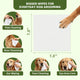 7.8 by 7.8 inch large dog grooming wipes infographic showing paw eye ear and face cleaning on a golden retriever