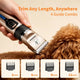 Gooad dog grooming clippers kit gold — cordless rechargeable pet hair trimmer for custom length adjustments on curly hair