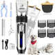 Gooad dog grooming clippers kit silver — cordless rechargeable pet hair trimmer for professional home grooming and styling
