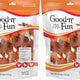 Two-pack bundle of Good 'n' Fun Triple Flavor Kabobs dog treats, 4 oz bags.
