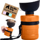 Gorilla Grip leakproof dog water bottle for walking and hiking in orange