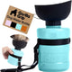 Gorilla Grip travel dog water bottle and fold-out drinking cup in turquoise