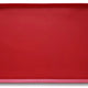 Classic Red vibrant silicone cat and dog bowl mat for floor protection.
