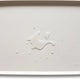 Cream Brown neutral taupe silicone pet feeding mat with corner paw embellishment.