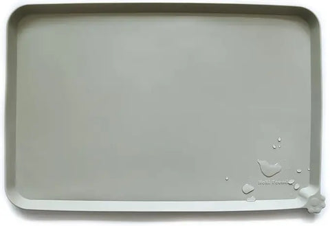 Cream Green pale pastel green silicone pet food placemat.